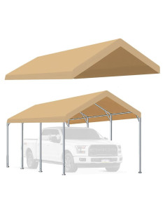 Toldo de Reemplazo Beige Genérico 3x6m para Carport