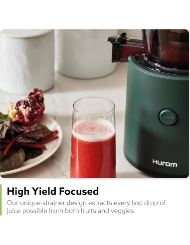 Exprimidor Lento Hurom H320 Verde Oscuro 500ml Auto-Alimentado