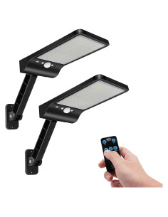 Aqonsie Luz Solar 56LED con Control Remoto 2 Paquete