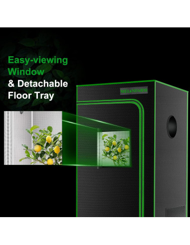 Carpa de Cultivo MELONFARM 2x2m con Ventana y Bandeja