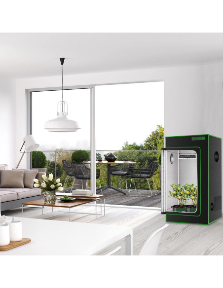 Carpa de Cultivo MELONFARM 2x2m con Ventana y Bandeja