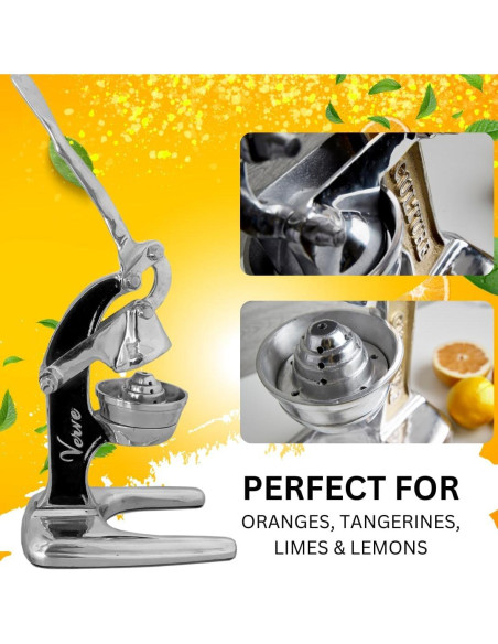 Exprimidor Manual Verve CULTURE 0.6L Aluminio Negro