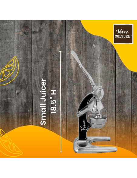 Exprimidor Manual Verve CULTURE 0.6L Aluminio Negro