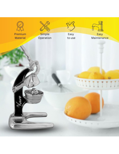 Exprimidor Manual Verve CULTURE 0.6L Aluminio Negro