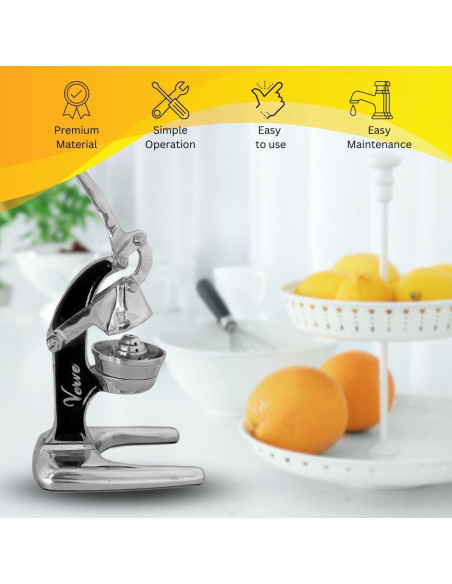 Exprimidor Manual Verve CULTURE 0.6L Aluminio Negro