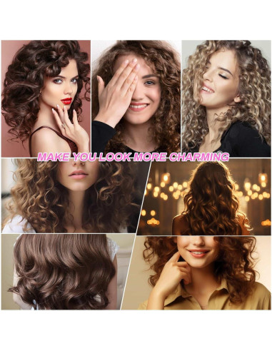Juego de Rulos para Cabello Selizo - 36 Piezas Rosa