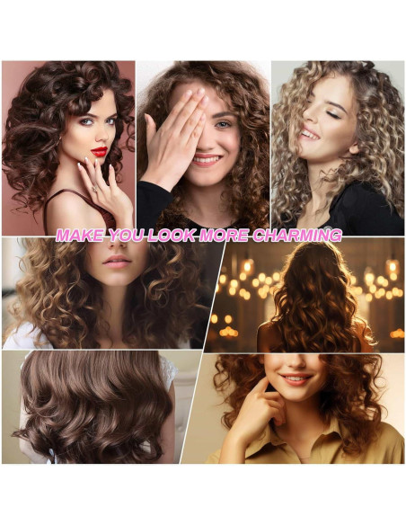 Juego de Rulos para Cabello Selizo - 36 Piezas Rosa