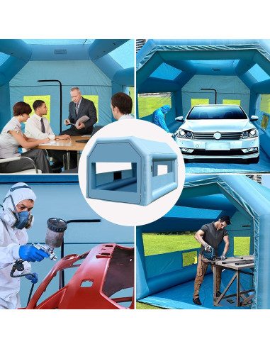 Cabina de Pintura Inflable LVAOSTT 3x2.5x2.5m con Ventilador