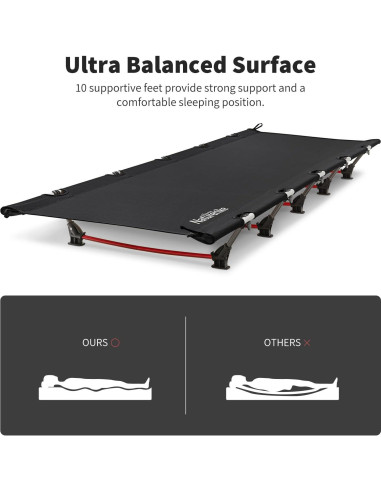 Cama de Camping Naturehike Ultraligera 2,18 kg Verde Plegable