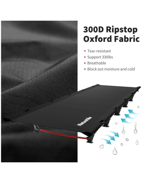 Cama de Camping Naturehike Ultraligera 2,18 kg Verde Plegable