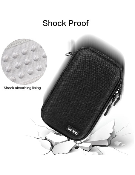 Estuche de Viaje Diabético Seqoiyia Pequeño Negro con Organizador