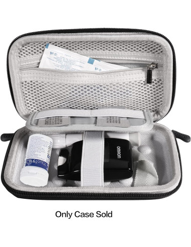 Estuche de Viaje Diabético Seqoiyia Pequeño Negro con Organizador