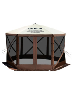 Carpa Plegable VEVOR 3,05x3,05m con Mosquitera y Ventanas