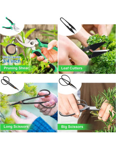 Kit de Herramientas para Bonsai - 24 Piezas con Tijeras 2