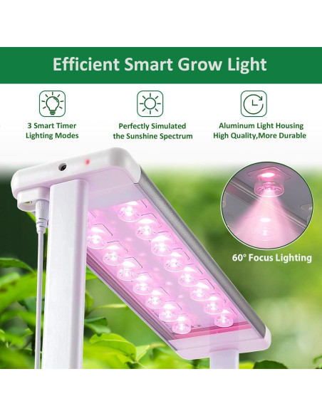 Kit de Cultivo Hidropónico E SUPEREGROW 6200LC con Luz LED