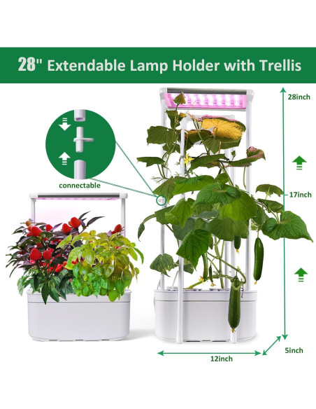 Kit de Cultivo Hidropónico E SUPEREGROW 6200LC con Luz LED