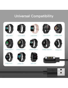 Cable de Carga Magnético USB Acediar 1m para Reloj Inteligente 2