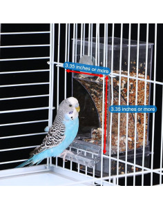 Comedero Automático para Aves Hamiledyi 2 Piezas Acrílico 2