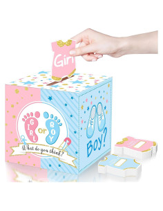 Caja de Votación Saintrygo con 50 Tarjetas Baby Shower
