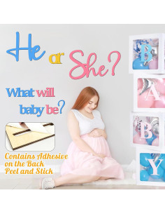 Cartel Revelación de Género Kokolap He o She Decoración 2