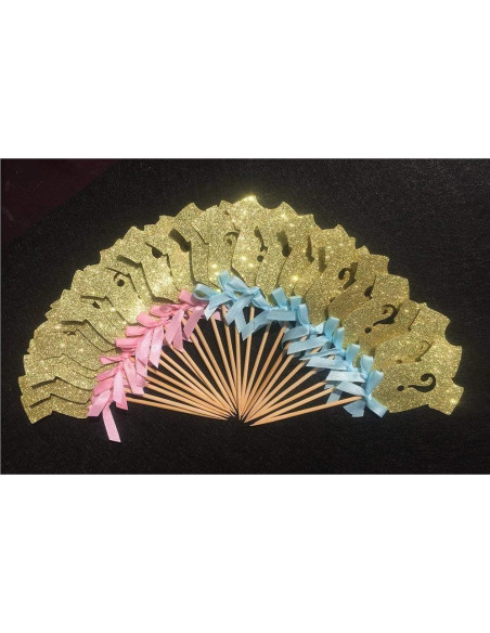 Adornos de Cupcake Alissar 30 Piezas Revelación de Género