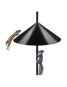 Baffle para Ardillas Ansionsol 48 cm Montaje Poste Negro