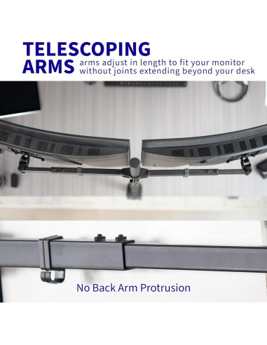 Soporte de Escritorio Doble VIVO para Monitores 27-38"