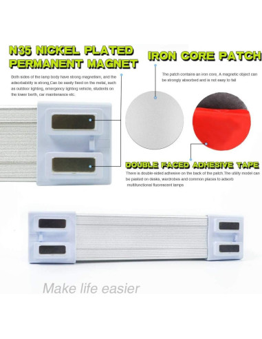 Luz LED recargable LETOUR Tubo 4000 lúmenes 5200mAh