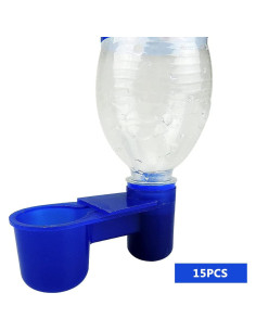 15 Tazas Automáticas para Aves Rongyang Azul 10.92 cm 2