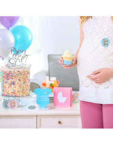 Pins de Botón Revelación de Género 30 Pcs - Gentlife