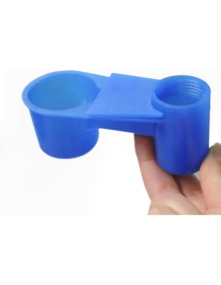 15 Tazas Automáticas para Aves Rongyang Azul 10.92 cm