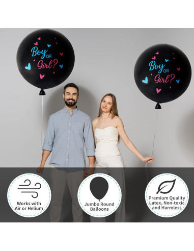 Kit de Globos Revelación de Género 16 Piezas SERONLINE