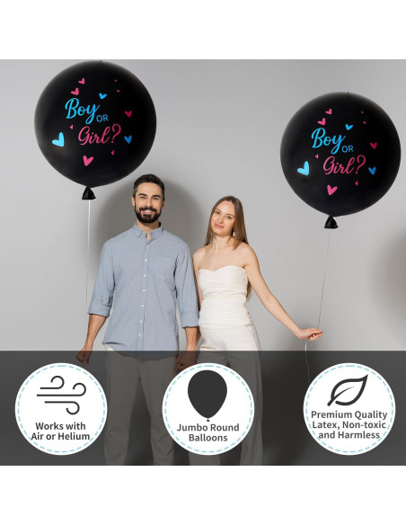 Kit de Globos Revelación de Género 16 Piezas SERONLINE Kit de Globos Revelación de Género 16 Piezas SERONLINE