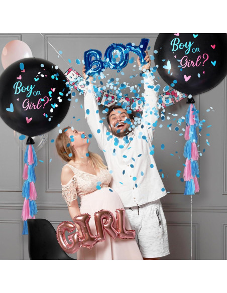 Kit de Globos Revelación de Género 16 Piezas SERONLINE Kit de Globos Revelación de Género 16 Piezas SERONLINE