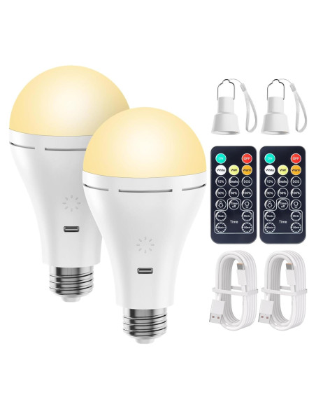 Bombilla LED Recargable Brightown 9W con Control Remoto