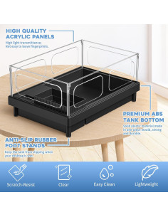 Acuario para Tortugas Moonorange 39x27x18cm con Filtro 2