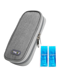 Bolsa Aislada para Insulina Leng Ke - Diabética Gris
