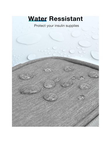 Bolsa Aislada para Insulina Leng Ke - Diabética Gris