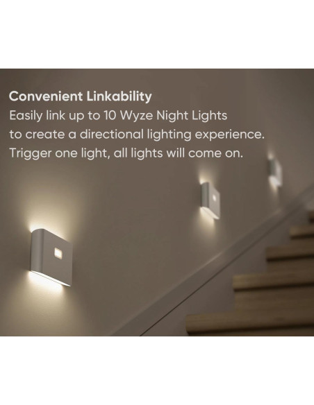 Luces Nocturnas Recargables WYZE con Sensor de Movimiento Luces Nocturnas Recargables WYZE con Sensor de Movimiento