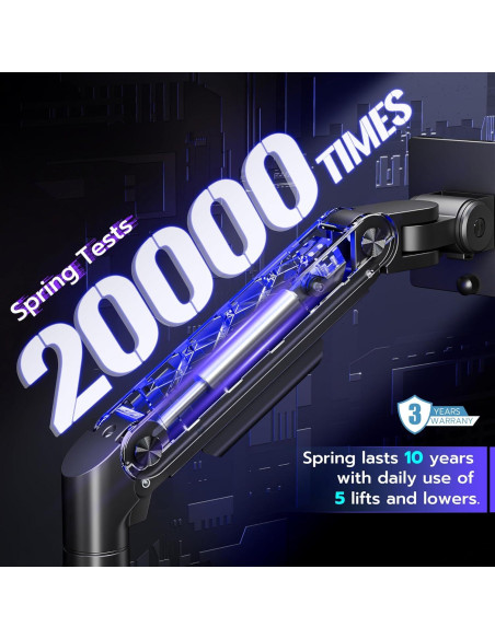 Soporte Doble para Monitor ARES WING 17-49" Negro