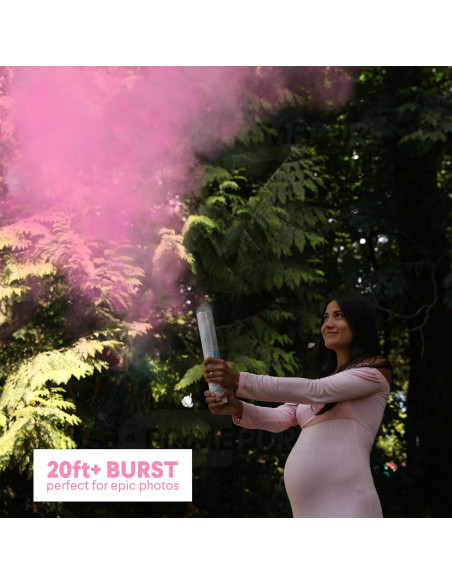 Cañones de Confeti Revelación de Género PrimePure - Rosa