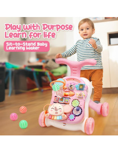 Andador CUTE STONE 2 en 1 para Niñas con Actividades 2