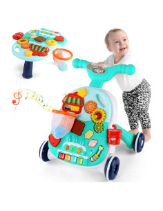 Andador Eners Verde 2 en 1 para Bebés con Música