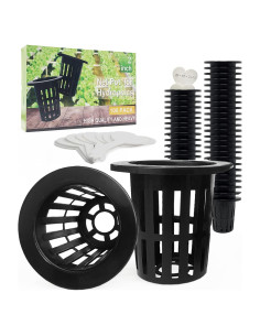 Paquete de 100 macetas de red Tmtamye 5 cm para hidroponía