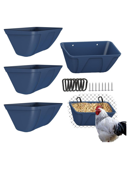 Comedero Colgante ATKSKYO Modelo FEED TROUGH 2 Azul 4L