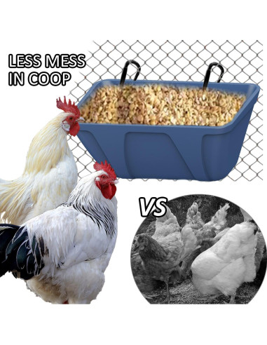 Comedero Colgante ATKSKYO Modelo FEED TROUGH 2 Azul 4L