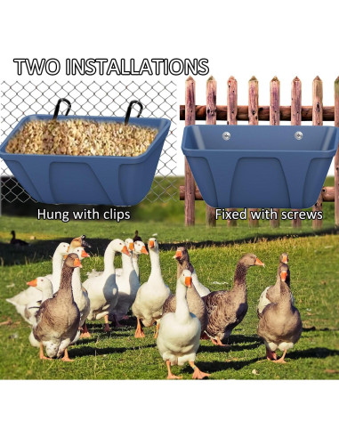 Comedero Colgante ATKSKYO Modelo FEED TROUGH 2 Azul 4L