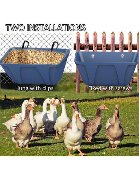 Comedero Colgante ATKSKYO Modelo FEED TROUGH 2 Azul 4L