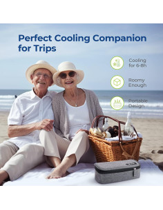 Funda Aislada para Insulina AUVON con 2 Paquetes de Hielo 2