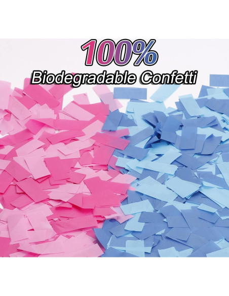 Cañón de Confeti DOUKEE Revelación de Género 2PK Rosa y Azul